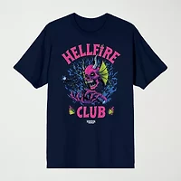 Novelty Mens Crew Neck Short Sleeve Relaxed Fit Stranger Things Graphic T-Shirt