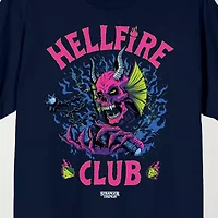 Novelty Mens Crew Neck Short Sleeve Relaxed Fit Stranger Things Graphic T-Shirt