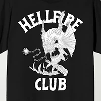 Novelty Mens Crew Neck Short Sleeve Relaxed Fit Stranger Things Graphic T-Shirt