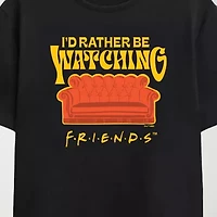 Novelty Mens Crew Neck Short Sleeve Relaxed Fit Friends Graphic T-Shirt