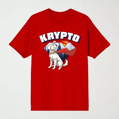 Novelty Mens Crew Neck Short Sleeve Relaxed Fit Superman Graphic T-Shirt