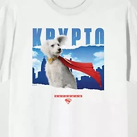 Novelty Mens Crew Neck Short Sleeve Relaxed Fit Superman Graphic T-Shirt