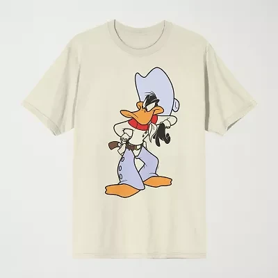 Novelty Mens Crew Neck Short Sleeve Relaxed Fit Looney Tunes Graphic T-Shirt