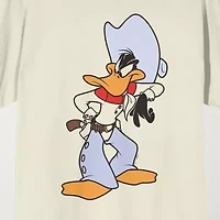 Novelty Mens Crew Neck Short Sleeve Relaxed Fit Looney Tunes Graphic T-Shirt