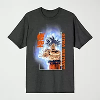 Novelty Mens Crew Neck Short Sleeve Relaxed Fit Dragon Ball Z Graphic T-Shirt