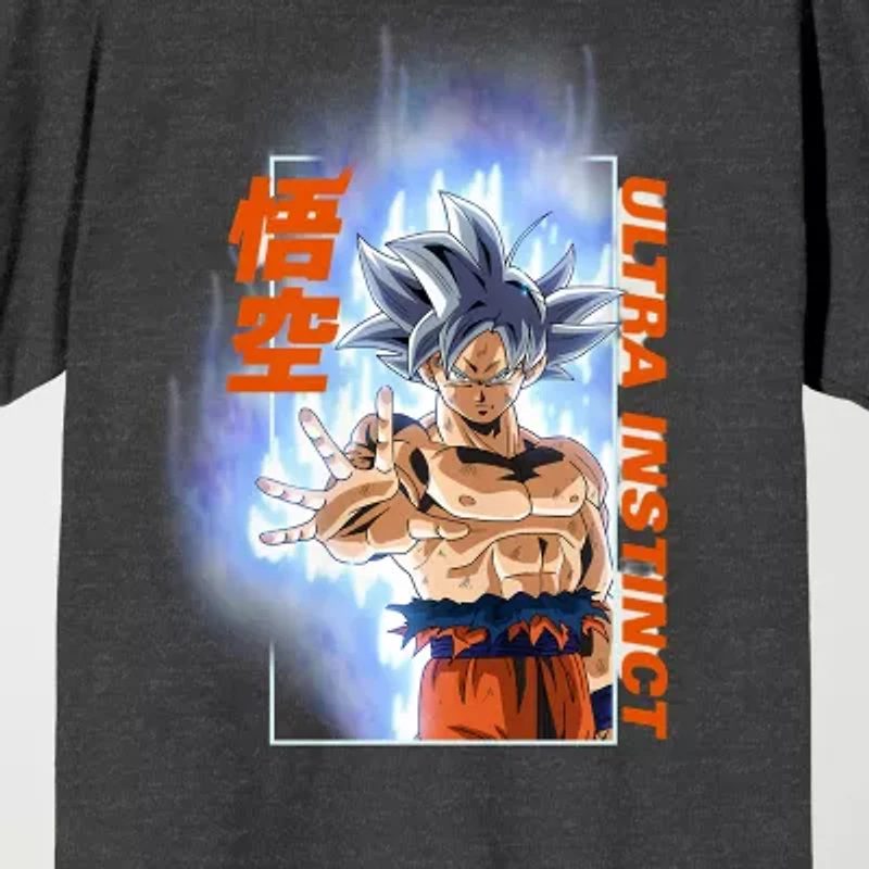 Novelty Mens Crew Neck Short Sleeve Relaxed Fit Dragon Ball Z Graphic T-Shirt