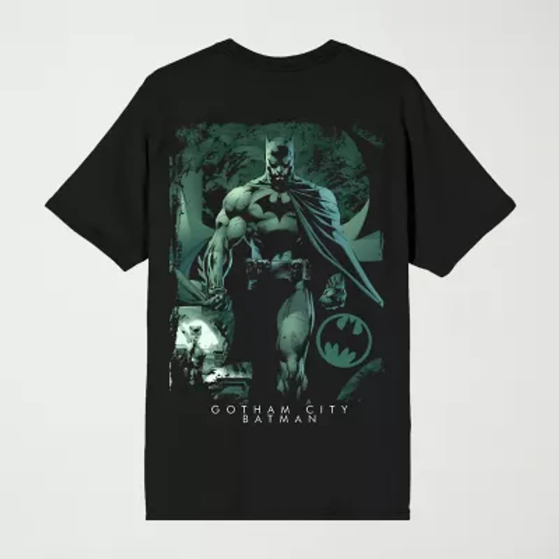 Novelty Mens Crew Neck Short Sleeve Relaxed Fit Batman Graphic T-Shirt