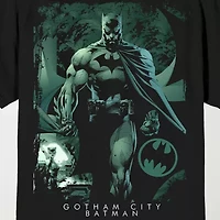 Novelty Mens Crew Neck Short Sleeve Relaxed Fit Batman Graphic T-Shirt