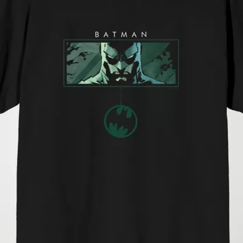 Novelty Mens Crew Neck Short Sleeve Relaxed Fit Batman Graphic T-Shirt