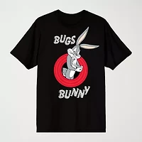 Novelty Mens Crew Neck Short Sleeve Relaxed Fit Looney Tunes Graphic T-Shirt