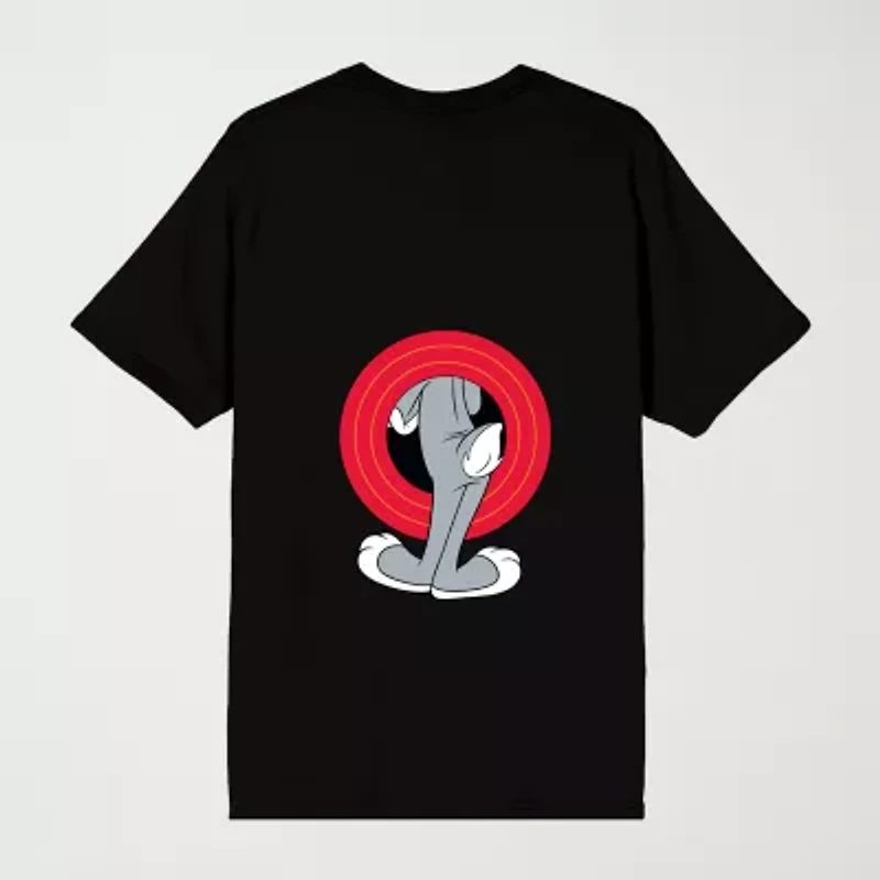 Novelty Mens Crew Neck Short Sleeve Relaxed Fit Looney Tunes Graphic T-Shirt