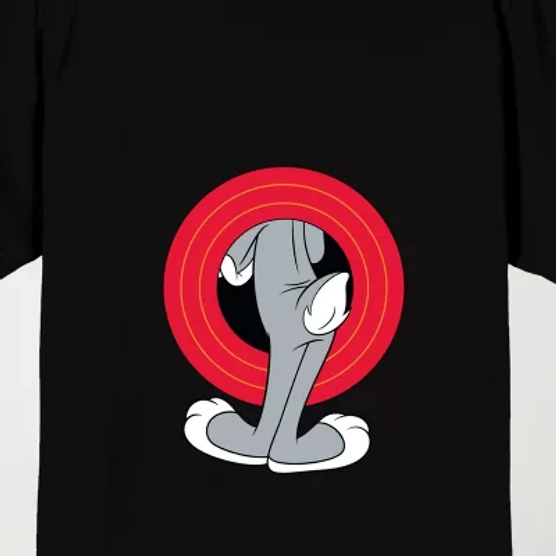 Novelty Mens Crew Neck Short Sleeve Relaxed Fit Looney Tunes Graphic T-Shirt