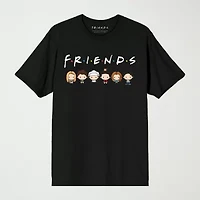 Novelty Mens Crew Neck Short Sleeve Relaxed Fit Friends Graphic T-Shirt