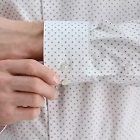 Haggar Mens Slim Fit Wrinkle Free Long Sleeve Dress Shirt