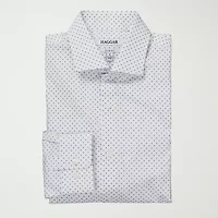 Haggar Mens Slim Fit Wrinkle Free Long Sleeve Dress Shirt