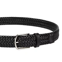 Haggar Leather 35mm Lace Mens Belt