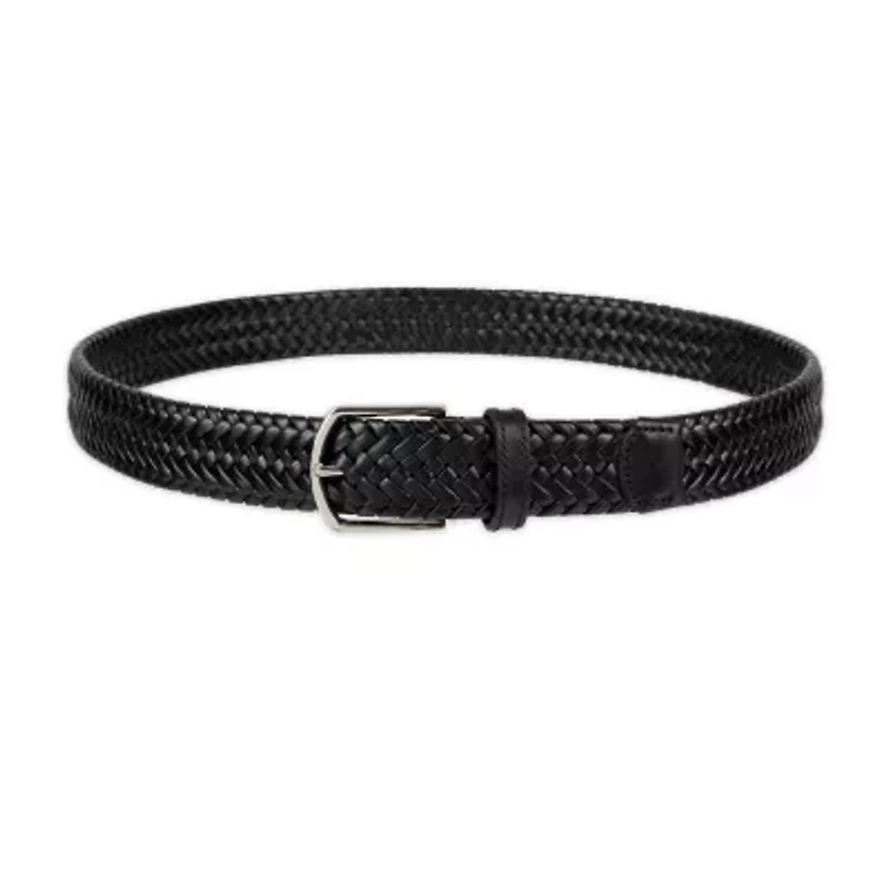Haggar Leather 35mm Lace Mens Belt