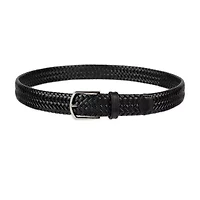 Haggar Leather 35mm Lace Mens Belt