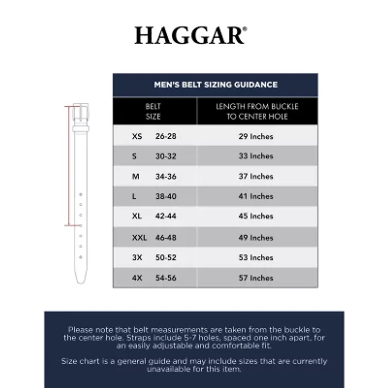 Haggar 35mm Fabric Mens Belt