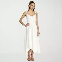 belle vie Womens Sleeveless Midi Fit + Flare Dress