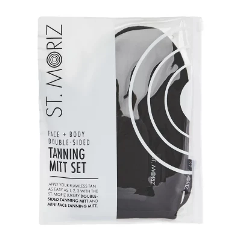 St. Moriz Luxury Double Sided Tanning Mitt And Face Mitt Set