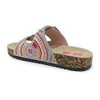 Pop Reema Little & Big Kid Girls Adjustable Strap Footbed Sandals