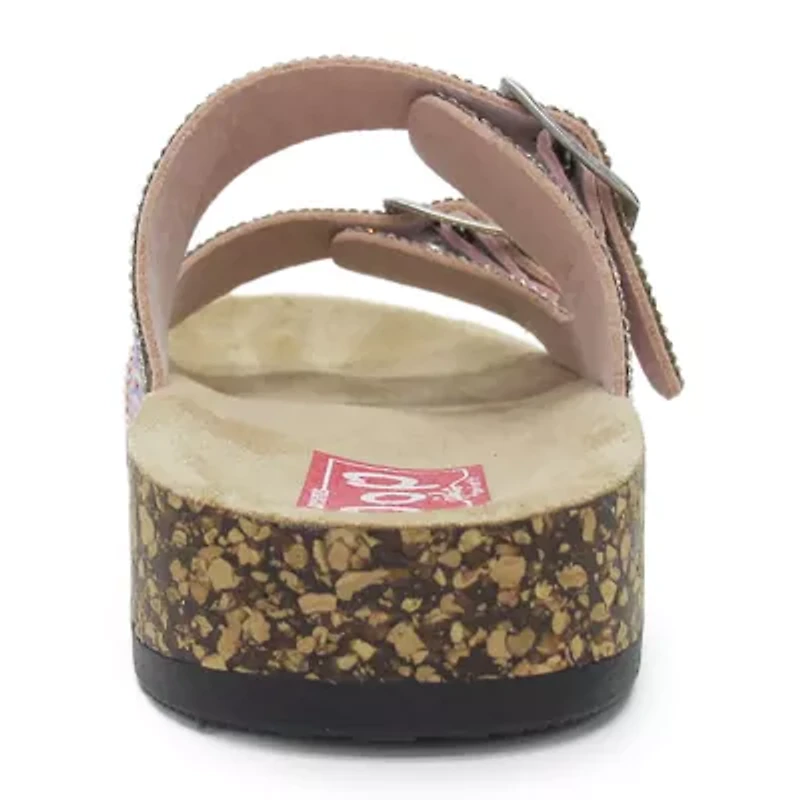 Pop Reema Little & Big Kid Girls Adjustable Strap Footbed Sandals