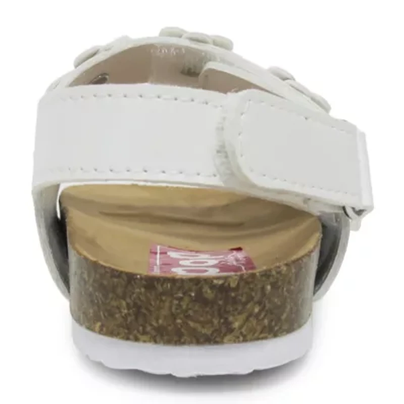Pop Zazani Toddler Girls Adjustable Strap Footbed Sandals