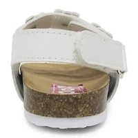 Pop Zazani Toddler Girls Adjustable Strap Footbed Sandals