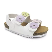 Pop Zazani Toddler Girls Adjustable Strap Footbed Sandals