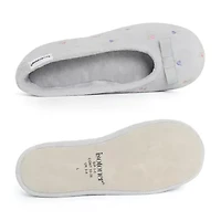 Isotoner Microterry Womens Ballerina Slippers
