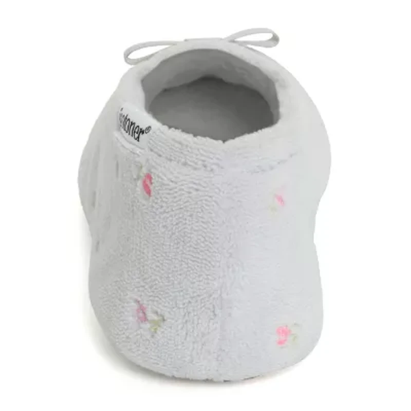 Isotoner Microterry Womens Ballerina Slippers
