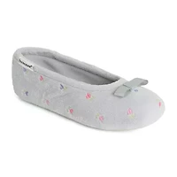 Isotoner Microterry Womens Ballerina Slippers
