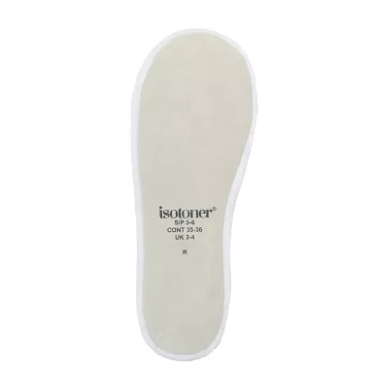 Isotoner Microterry Womens Ballerina Slippers