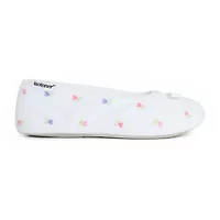 Isotoner Microterry Womens Ballerina Slippers