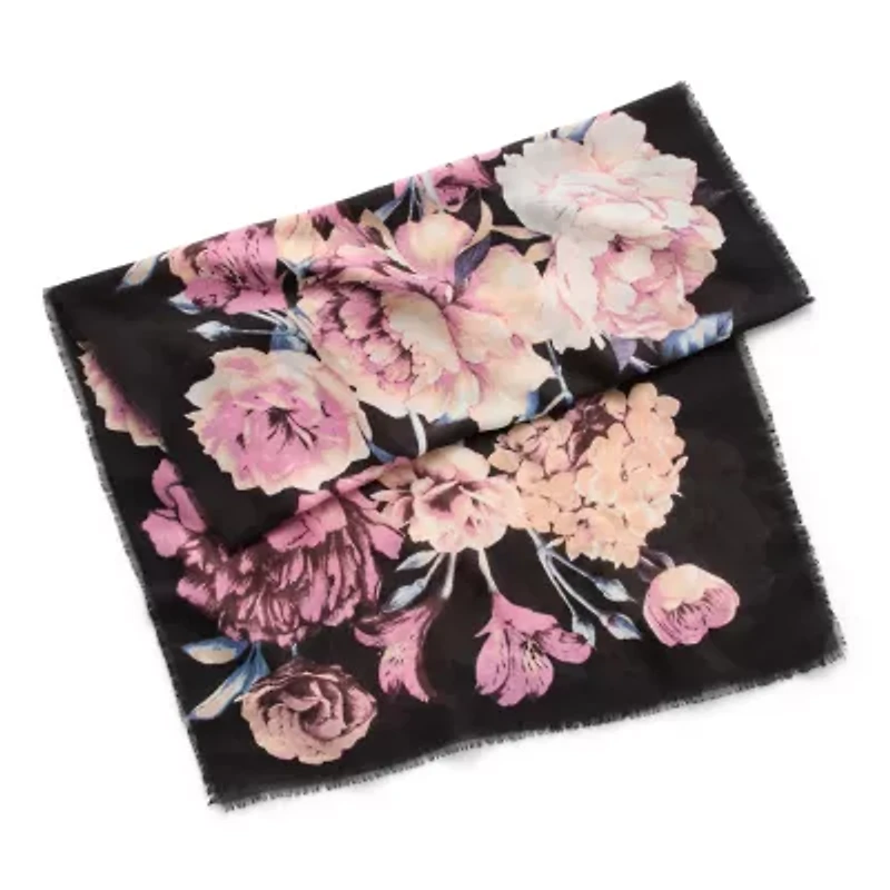 Collection Xiix Painterly Floral Square Scarf