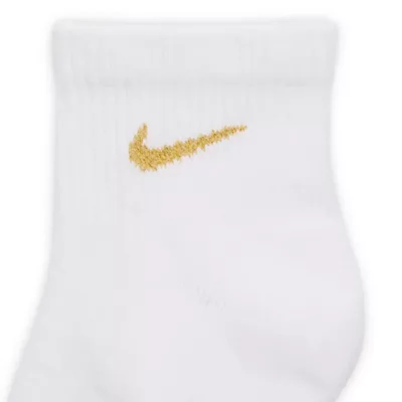 Nike Everyday Plus Cushioned Unisex Adult Breathable Multi-Pack 6 Pair Quarter Ankle Socks