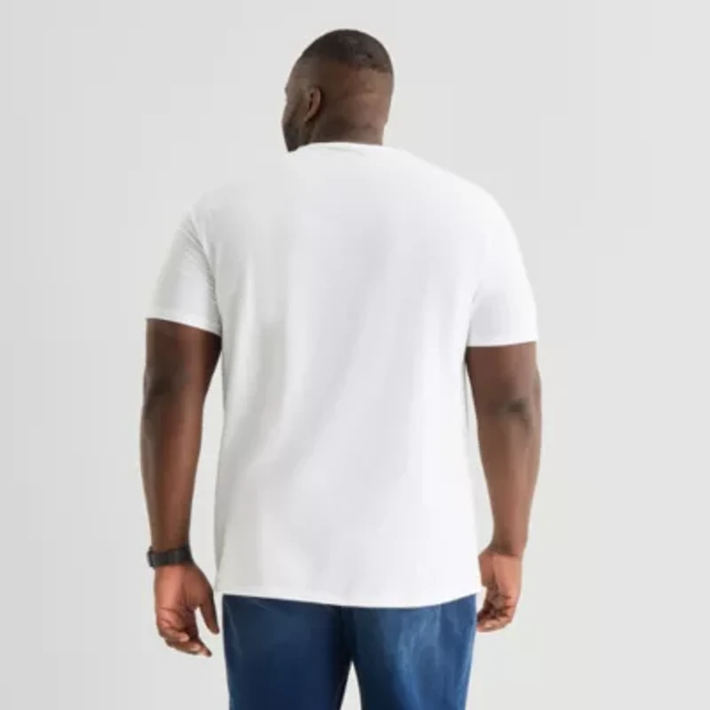 St. John's Bay Super Soft Mens Crew Neck Short Sleeve Quick Dry Big and Tall T-Shirt