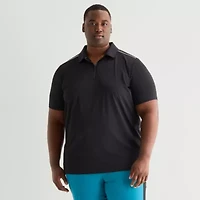 Shaquille O'Neal XLG™ Active Piped Big and Tall Mens Short Sleeve Polo Shirt
