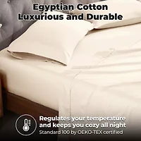 SUPERIOR® Egyptian Cotton Durable Soft 400tc Deep Pocket Sheet Set