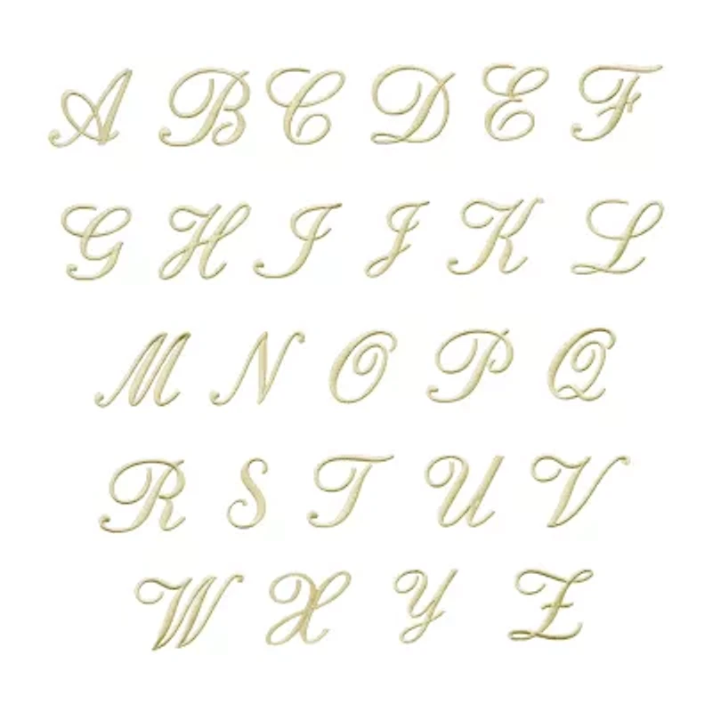 Linum Home Textiles Adornia Beige Scallop Personalized 2-pc. Quick Dry Bath Towel Set