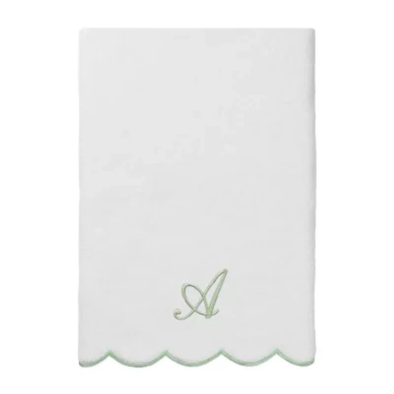 Linum Home Textiles Adornia Scallop Personalized 3-pc. Quick Dry Bath Towel Set