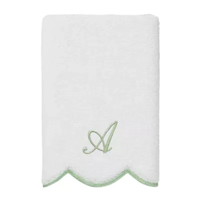 Linum Home Textiles Adornia Scallop Personalized 3-pc. Quick Dry Bath Towel Set