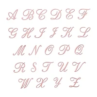 Linum Home Textiles Adornia Pink Scallop Personalized 2-pc. Quick Dry Bath Towel Set