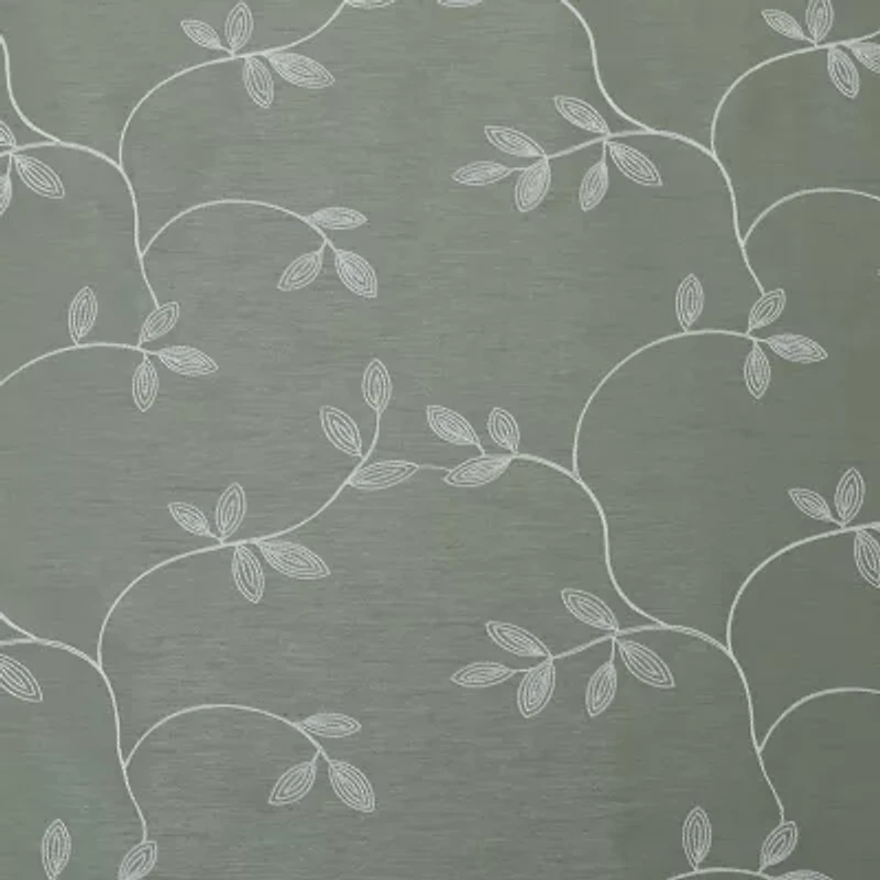 Max Blackout Mystique Grommet Top Embroidered 100% Single Curtain Panel