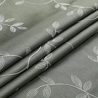 Max Blackout Mystique Grommet Top Embroidered 100% Single Curtain Panel