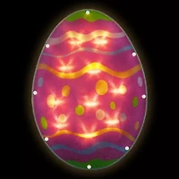 Northlight 14" Battery Operated Led Lighted Egg Window Easter Window Decor