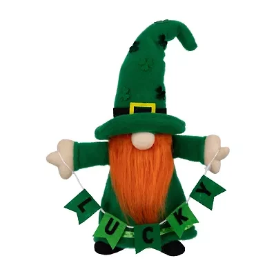 Northlight 16" Green Lucky Gnome St. Patricks Day Gnome