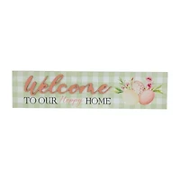 Northlight 20" Welcome To Our Hoppy Home Wall Sign