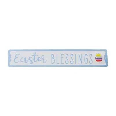 Northlight 20" Metal Blessings Wall Sign